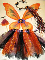 Black, Purple and Orange Holloween Fairy