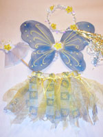 Yellow and Blue Flowers Fairy