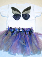 Shades of Purple Fabric Butterfly